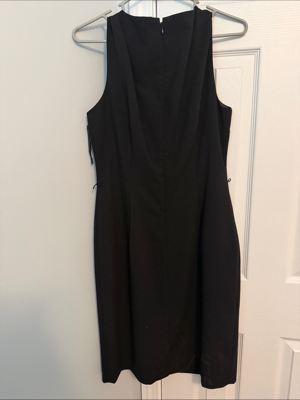Calvin Klein Black Cowl Neck Midi Sheath Dress - Picture 5 of 6